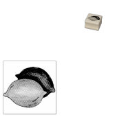 Sour Lemon Limoen Citrus Fruitfruit Rubberstempel (Gestempeld)