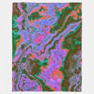 Sour Marble Fleece Blanket Deken
