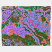 Sour Marble Fleece Blanket Deken (Voorkant (Horizontaal))