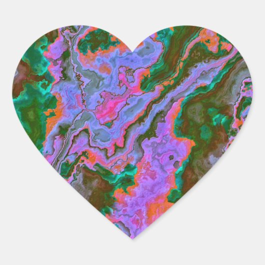 Sour Marble Hart Sticker (Voorkant)