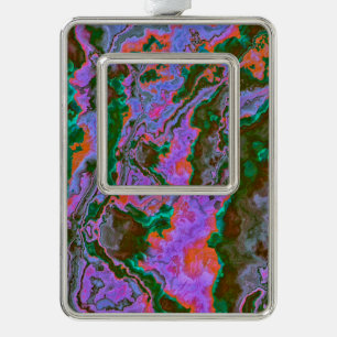 Sour Marble kerstversiering Verzilverd Kader Ornament