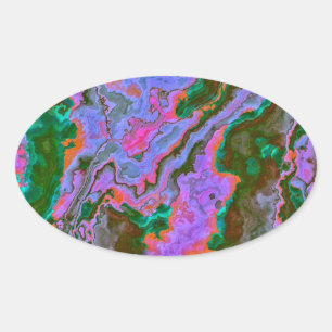 Sour Marble Ovale Sticker