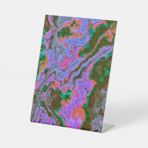 Sour Marble Pedestal Sign Reclamebord Met Voetstuk