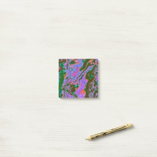 Sour Marble Post-it® Notes (Op bureau)