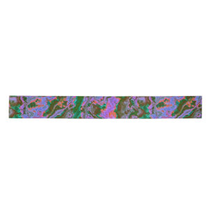 Sour Marble Satin Ribbon Lint