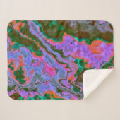 Sour Marble Sherpa Blanket Sherpa Deken (Voorkant (horizontaal))