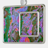 Sour Marble Verzilverd Kader Ornament (Links)