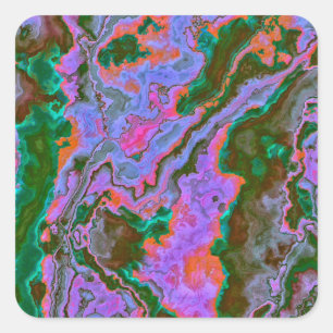 Sour Marble Vierkante Sticker