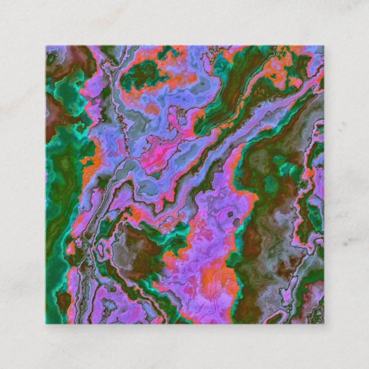 Sour Marble Vierkante Visitekaartje (Voorkant)