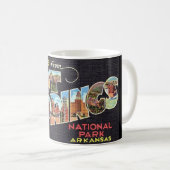 Sources chaudes Arkansas Vintage Mug noire (Devant droit)
