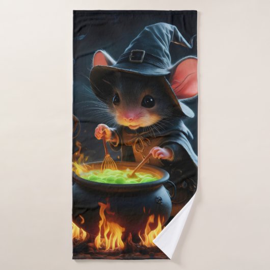 Sourcier souris. (Serviette de bain)