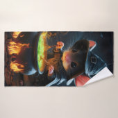 Sourcier souris. (Serviette de bain)