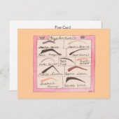 Sourcils de célébrités ~ Cartes postales / Invitat (Devant / Derrière)