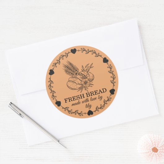 Sourdough Bread Baking Ronde Sticker (Envelop)