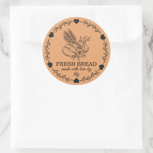Sourdough Bread Baking Ronde Sticker (Tas)
