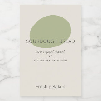 Sourdough Bread Care Sage Artisan 2x3 Bakery Label Wijn Etiket