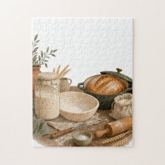 Sourdough Keuken Cottage Bak Kunst Legpuzzel