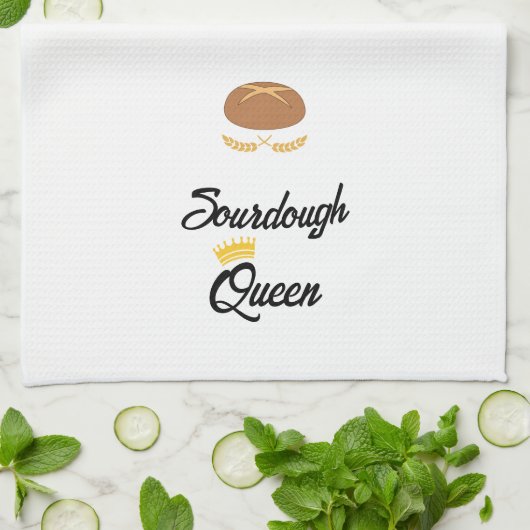 Sourdough Queen Kitchen Towel Theedoek (Gevouwen)