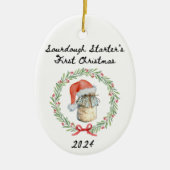 Sourdough Starter 2024 Ornament (Voorkant)