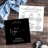 Sourdough Starter Instructies Minimaal Logo Brood Vierkante Visitekaartje