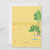 Souriant Dino Anniversaire Fête Invitation (Dos)