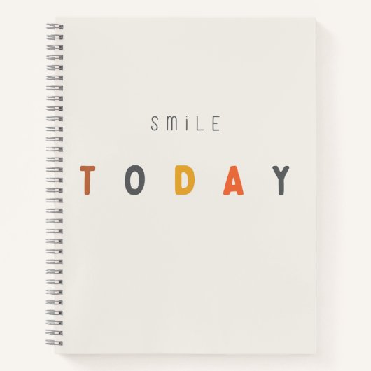 souriez aujourd'hui. Carnets et journaux (Devant)