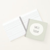 souriez aujourd'hui. Journal Carnet spirale (Intérieur)