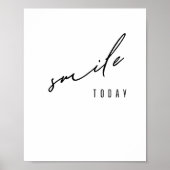 souriez. aujourd'hui. Poster et impression (Devant)