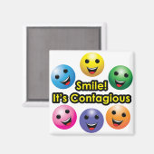 Souriez ! C'est contagieux - Magnet (Recto/Verso)