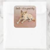 Souriez c'est un super autocollant de jour (Sac)