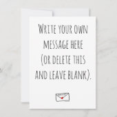 Souriez ! Cupcakes ici carte design rose (Dos)