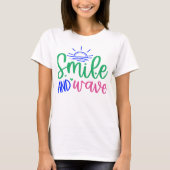 Souriez et vivez des vidéos positives T-shirt fémi (Devant)