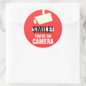 Souriez ! Stickers Vous êtes sur caméra (Sac)
