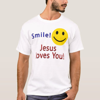 Souriez ! T-shirt chrétien que Jésus t'aime