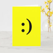 SOURIRE ! Carte de vœux (Fleur jaune)