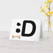 Sourire… Carte impressionnante (Fleur jaune)