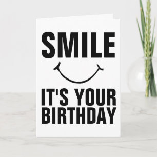 SOURIRE C'EST VOS CARTES DE SALUT D'ANNIVERSAIRE