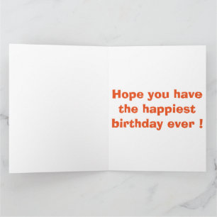 SOURIRE, C'EST VOTRE CARTE D'ANNIVERSAIRE