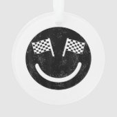 Sourire de course pour les courses de voitures de  (dos)