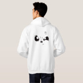 Sourire de Panda Grincheux Sweat à Capuche Oversiz (Dos entier)