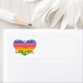 SOURIRE DIEU VOUS AIME Étiquette (En situation)