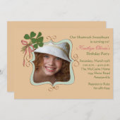 Sourire d'Irlandais - invitation de fête (Devant / Derrière)