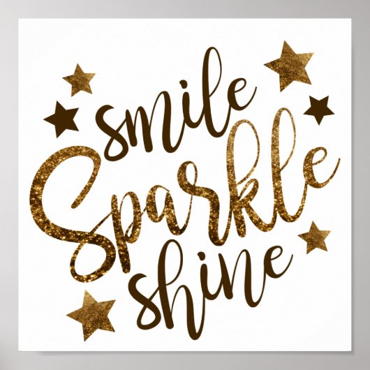 Sourire, Étincelle, Poster Shine Matte (Devant)