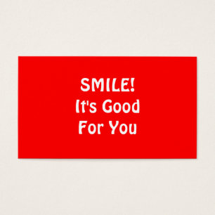 SOURIRE ! Il est bon pour vous. Rouge
