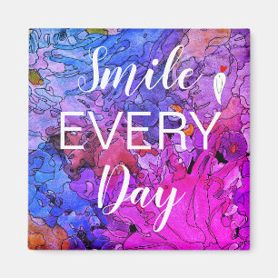 Sourire mignon et coloré tous les jours Magnet