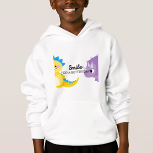 Sourire pour un meilleur jour garçon à capuche