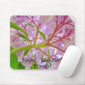Sourire! Rires! Amis! tapis de souris Hydrangeas (Avec souris)