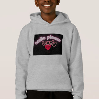 Sourire S'il Vous Plaît Enfants Sweat À Capuche