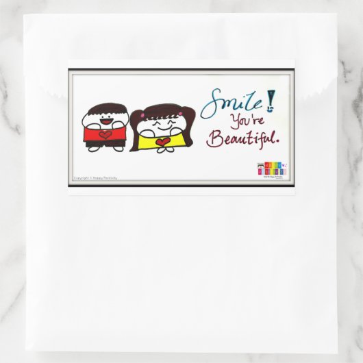 Sourire ! Vous êtes de beaux autocollants (Sac)