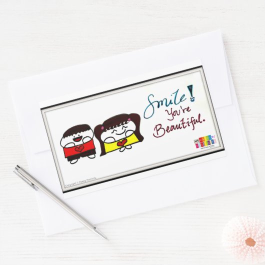 Sourire ! Vous êtes de beaux autocollants (Enveloppe)